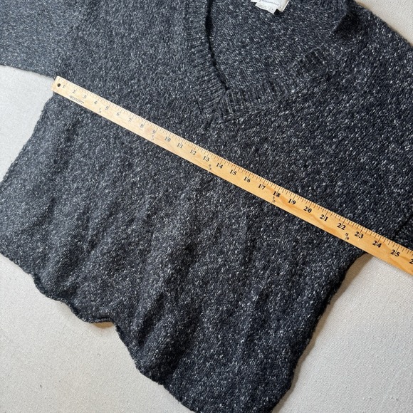 Anthropologie Maggie Sweater Bell Sleeve Oversized Boxy Black Women's Size Small - Picture 6 of 7